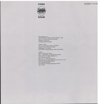 Eterna 7 25 159-161 - Weihnachtsoratorium - Image 6