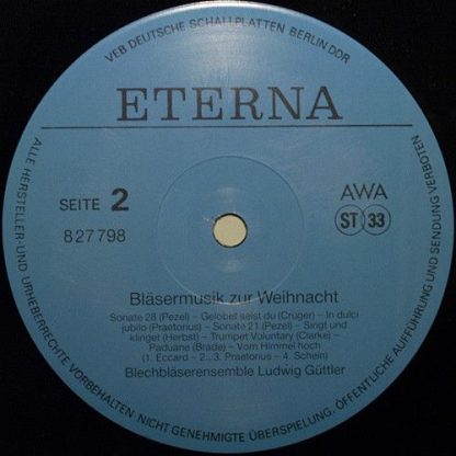 Eterna 8 27 798 - Bläsermusik Zur Weihnacht - Image 4