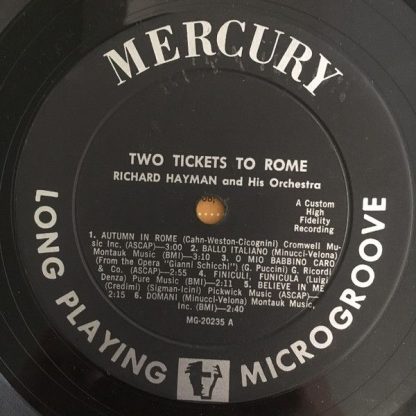 Mercury MG 20235 - Two Tickets To Rome - Image 3