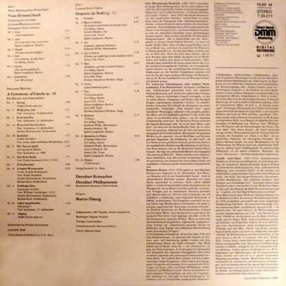Eterna 7 29 211 - Mendelssohn - Vom Himmel hoch / Britten - A Ce - Image 2