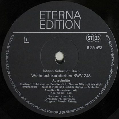 Eterna 8 26 693 - Weihnachtsoratorium Ausschnitte - Image 3