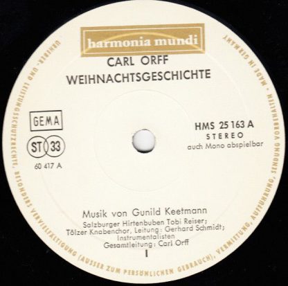 Harmonia Mundi HMS 25 163 - Weihnachtsgeschichte - Image 5