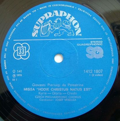Supraphon 1412 1807 - Missa "Hodie Christus Natus Est", Stabat M - Image 3