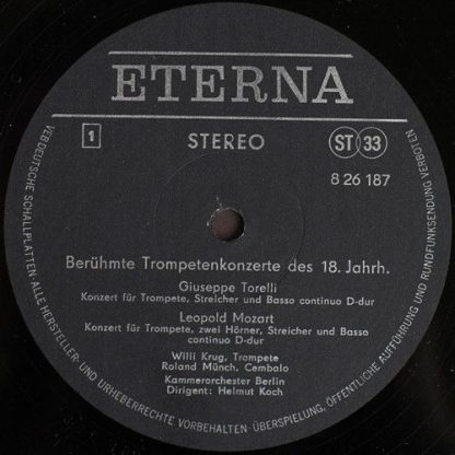 Eterna 8 26 187 - Berühmte Trompetenkonzerte Des 18. Jahrhundert - Image 3