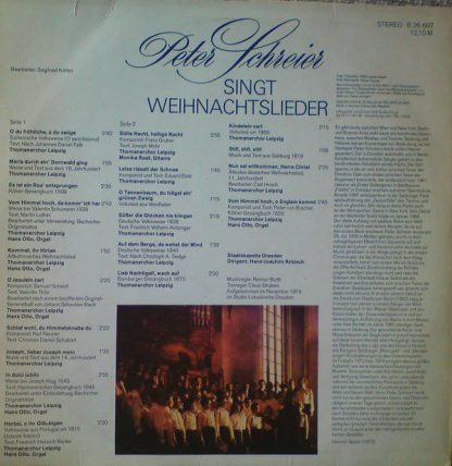 Eterna 8 26 697 - Peter Schreier Singt Weihnachtslieder - Image 2