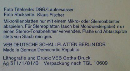 Eterna 8 26 697 - Peter Schreier Singt Weihnachtslieder - Image 3