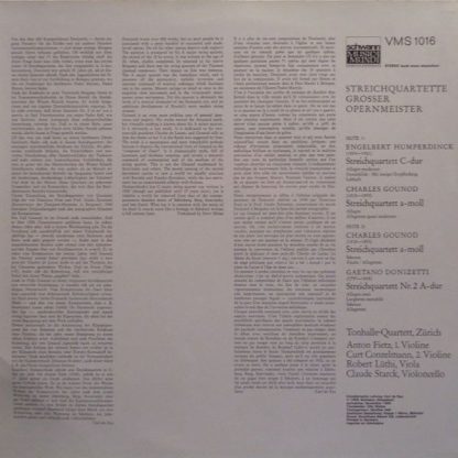 Schwann Musica Mundi VMS 1016 - Streichquartette Großer Opernmei - Image 2