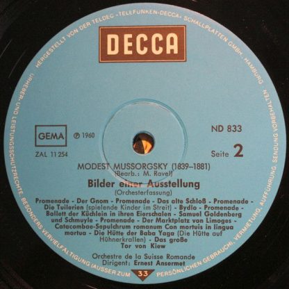DECCA 6.41776 AF - Bilder einer Ausstellung - Klavierfassung und - Image 4