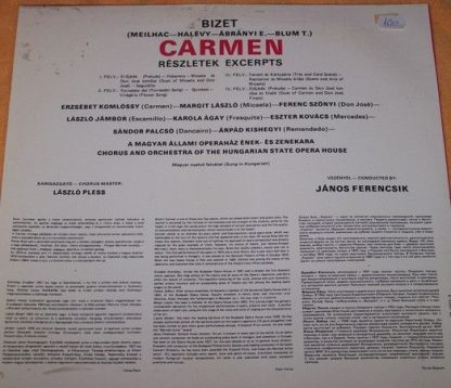 Qualiton LPX 1269 - Carmen (Részletek = Excerpts) - Image 2