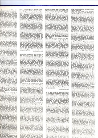 Deutsche Grammophon 643 542 - Présence: Ballet Blanc En Cinq Scè - Image 2