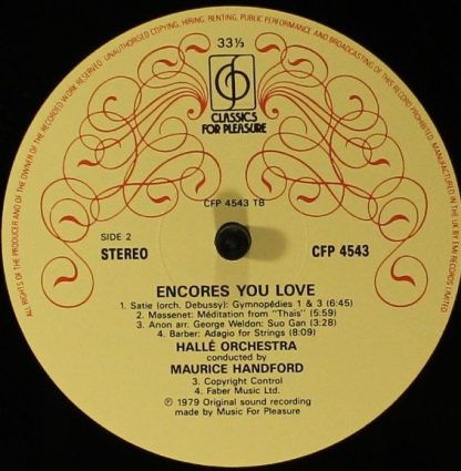 Classics For Pleasure CFP 4543 - Encores You Love - Image 4