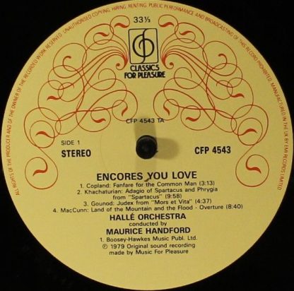 Classics For Pleasure CFP 4543 - Encores You Love - Image 3