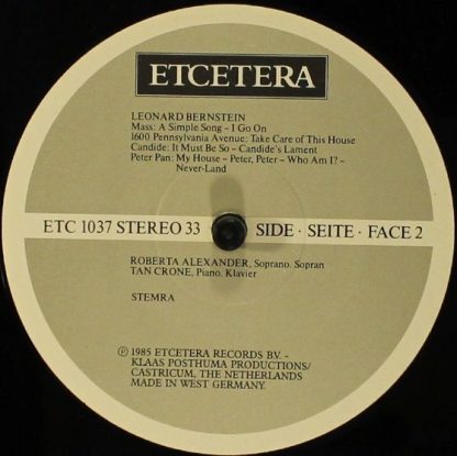 Etcetera (3) ETC 1037 - Songs - Image 6