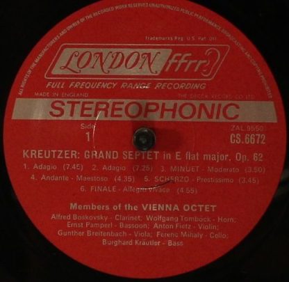 London Records CS 6672 - Grand Septet / Stor Septet - Image 3
