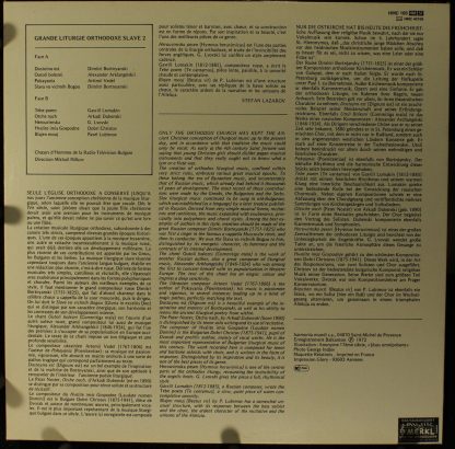 harmonia mundi France HM 105 - Grande Liturgie Orthodoxe Slave V - Image 2