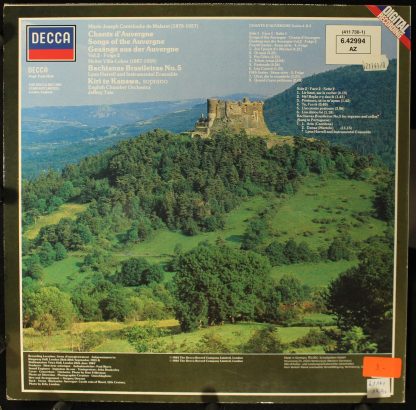 DECCA 6.4294 AZ - Chants D'Auvergne (Vol. 2) / Bachianas Brasile - Image 2