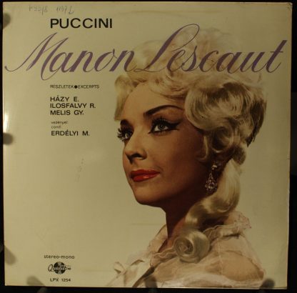 Qualiton LPX 1254 - Manon Lescaut - Részletek / Excerpts