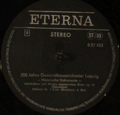 Eterna 8 27 453 - 200 Jahre Gewandhausorchester Leipzig (Histori - Image 4