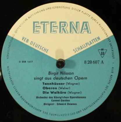 Eterna 8 20 607 - Birgit Nilsson Singt Aus Deutschen Opern - Image 3