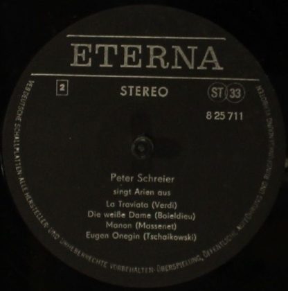 Eterna 8 25 711 - Peter Schreier Singt Arien - Image 3