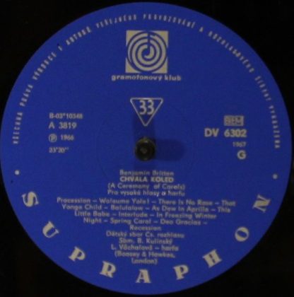 Gramofonový Klub DV 6302 - Vánoční Kantáta - Chvála Koled - Image 3