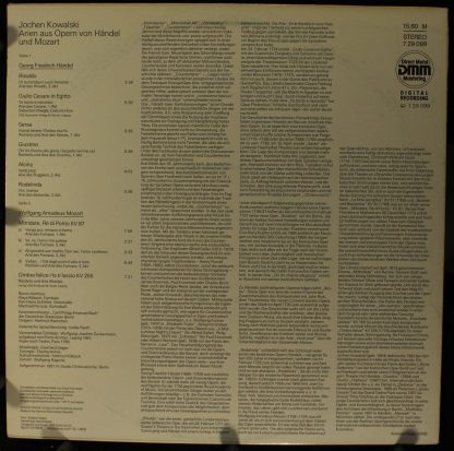 Eterna 7 29 099 - Arien Aus Opern Von Händel Und Mozart - Image 2