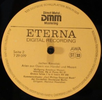 Eterna 7 29 099 - Arien Aus Opern Von Händel Und Mozart - Image 3