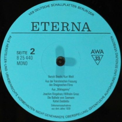 Eterna 8 25 440 - Die Dreigroschenoper - Image 4