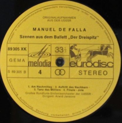 Eurodisc 89 357 XCK - Spanische Impressionen  - Ravel - De Falla - Image 5