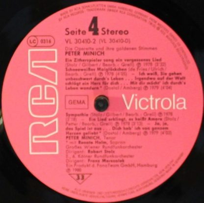 RCA VL 30410 - Die Schonsten Lieder Und Operetten / Melodien Aus - Image 5