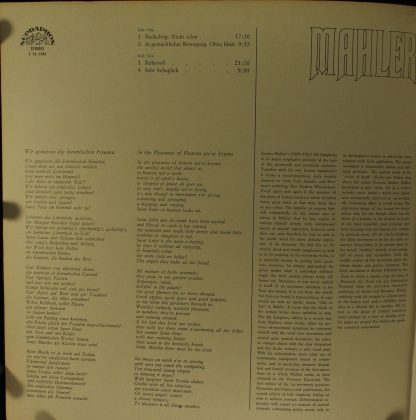 Supraphon 1110 1346 - Symphony No. 4 In G Major - Image 2