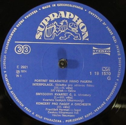 Supraphon 1 19 1570 - Portrét Skladatele - Image 3