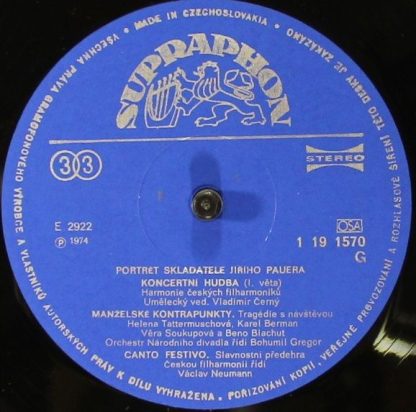 Supraphon 1 19 1570 - Portrét Skladatele - Image 4