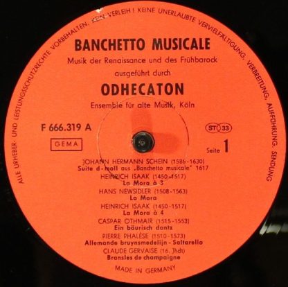 Not On Label F 666.319 - Banchetto Musicale - Image 3