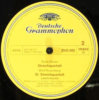 Deutsche Grammophon 2543 002 - II. Streichquartett / String Quar - Image 4