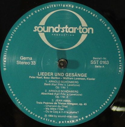 Sound-Star-Ton SST 0163 - Lieder Und Gesänge - Image 3