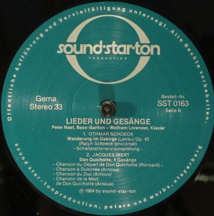 Sound-Star-Ton SST 0163 - Lieder Und Gesänge - Image 4