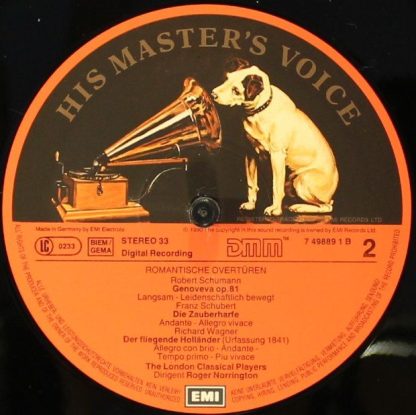 EMI Digital CDC 7 49889 2 - Early Romantic Overtures - Image 6