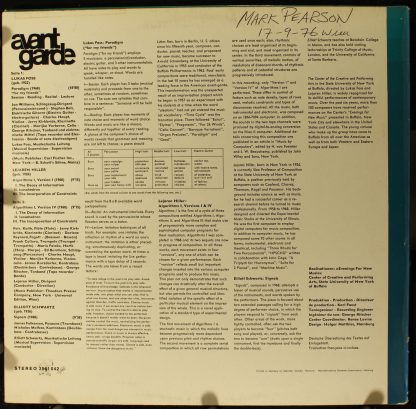Deutsche Grammophon 2561 042 - Paradigm / Algorithms I, Versions - Image 2