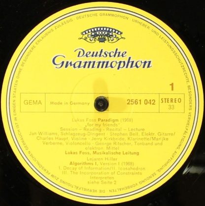 Deutsche Grammophon 2561 042 - Paradigm / Algorithms I, Versions - Image 5