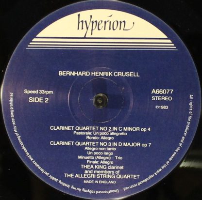 hyperion A66077 - Clarinet Quartets - Image 4