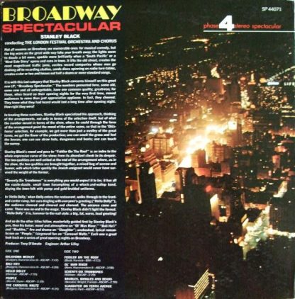 London Records SP 44071 - Broadway Spectacular - Image 2