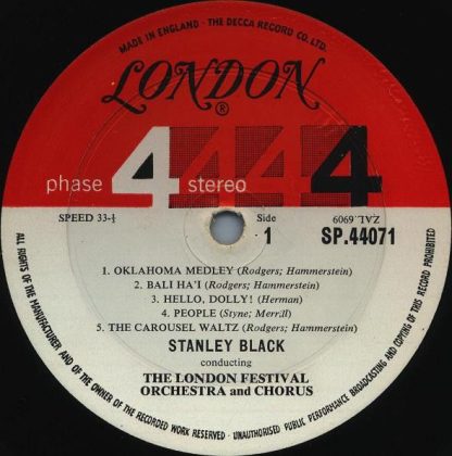 London Records SP 44071 - Broadway Spectacular - Image 3