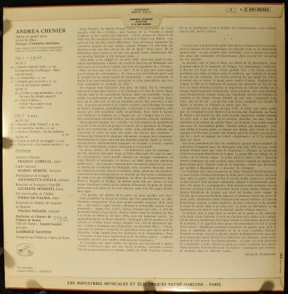 EMI 2 C 061-00362 - Andrea Chenier - Image 2