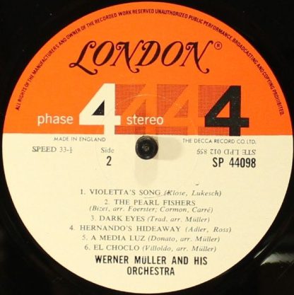 London Records SP 44098 - Spectacular Tangos - Image 6