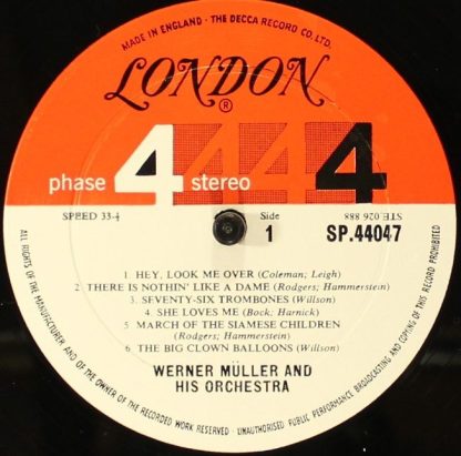 London Records SP 44047 - Werner Müller On Broadway - Image 5
