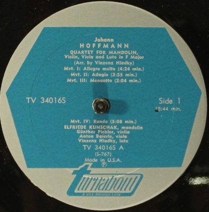 Turnabout TV 34016S - Mandolin Quartet In F Major / Mandolin Qua - Image 3