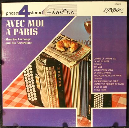 London Records SP 44013` - Avec Moi A Paris