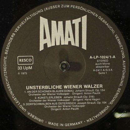 Amati A-LP-1024/1-4 - Unsterbliche Wiener Walzer - Image 4