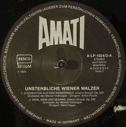 Amati A-LP-1024/1-4 - Unsterbliche Wiener Walzer - Image 5